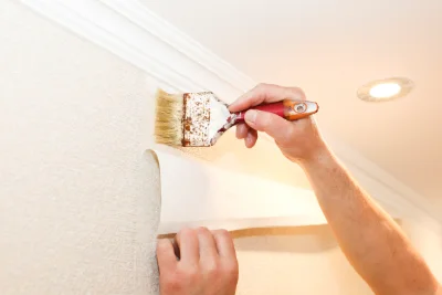 Pose de papier peint à Chêne-Bernard — revêtements muraux et toiles de verre